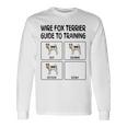 ワイヤーフォックステリアガイド 犬の服従を訓練する 長袖Tシャツ ギフトのアイデア