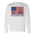 ワシントンdc アメリカ国旗tシャツ 長袖Tシャツ ギフトのアイデア