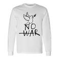 不戦の鳩 世界平和の象徴 ホープ・ハーモニー・フェスティバル No War Dove Of Wolrd Peace 長袖tシャツ 長袖Tシャツ ギフトのアイデア