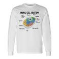 動物細胞の解剖学 生物学者 理科学生 長袖Tシャツ ギフトのアイデア