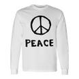 平和の印 平和のシンボル 世界平和 希望 調和 Peaceign World Peaceymbol Hope 長袖Tシャツ ギフトのアイデア