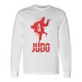 柔道着のクールな柔道tシャツ。 長袖Tシャツ ギフトのアイデア