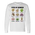 海藻の種類、海藻種チャート、海藻の種類 長袖Tシャツ ギフトのアイデア