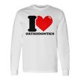 私は歯科矯正が大好きです 長袖Tシャツ ギフトのアイデア
