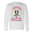 結婚12年 結婚12周年 長袖Tシャツ ギフトのアイデア