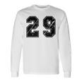 背番号 29 チーム短大スポーツ背番号付きユニフォーム 長袖Tシャツ ギフトのアイデア