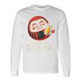 酔っぱらい だるま 日本の漢字 お土産 ビール アート 日本 ユーモア 長袖Tシャツ ギフトのアイデア