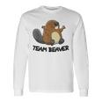 面白いビーバー分隊チームビーバー 長袖Tシャツ ギフトのアイデア