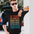 30年記念日 彼 彼女 カップル 30回目の結婚 長袖Tシャツ 彼への贈り物