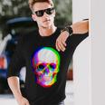 3Dスカル。 長袖Tシャツ 彼への贈り物