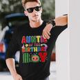 Auntie Of The Birthday Boy Melon Family Matching Long Sleeve T-Shirt Gifts for Him