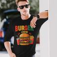 Berger Crew Hamburger Cheeseburger Fast Food Lovers 長袖Tシャツ 彼への贈り物