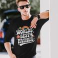 Words Best Father Pink Father’S Day 長袖Tシャツ 彼への贈り物