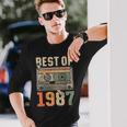 Best Of 1987 オールド・カセット 39歳の誕生日 レトロ 長袖Tシャツ 彼への贈り物
