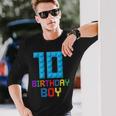 Building Bricks 10歳の誕生日 男の子 10年 マスタービルダー 長袖Tシャツ 彼への贈り物