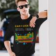Can I Lick It 周期表 面白い 科学 先生 学生 長袖Tシャツ 彼への贈り物