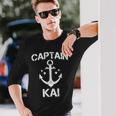 Captain Kai ファニーバースデー 名前入りボートギフト カスタマイズ可 長袖Tシャツ 彼への贈り物