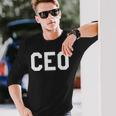 Ceo 最高経営責任者 ボス 長袖Tシャツ 彼への贈り物