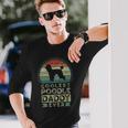 Coolest Poodle Daddy Ever Father's Day Dad 長袖Tシャツ 彼への贈り物