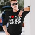 Dog I Love My Chow Chow Chow 長袖Tシャツ 彼への贈り物