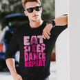 Eatleep Dance リピートダンサー メンズ レディース ダンサー ラブダンス 長袖Tシャツ 彼への贈り物