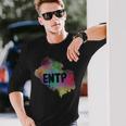 Entp Extrovert Myers Briggs パーソナリティタイプ 水彩画 長袖Tシャツ 彼への贈り物