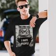 Cats Picture I Hate Peopleaying 長袖Tシャツ 彼への贈り物