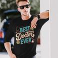 Doctor Memes テキスト Doctors Best Doctor Ever 長袖Tシャツ 彼への贈り物