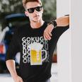 Gokugoku ビール 生ビール 泡 夏 居酒屋 仲間 楽しい 美味しい 爽快 メンズ レディース 長袖Tシャツ 彼への贈り物