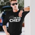メンズ I'm The Chef クッキングハット フードクッキング シェフ キッチン フードクック 長袖Tシャツ 彼への贈り物