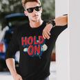 Keep Calm And Hold On コスチューム 長袖Tシャツ 彼への贈り物