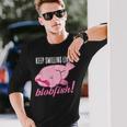 Keepmiling Like A Blobfish デザイン ブログフィッシュファン向け 長袖Tシャツ 彼への贈り物