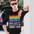 Lgbt More Equality More Lovetシャツ Lgbtq ゲイ レズビアン Lgbt 長袖Tシャツ 彼への贈り物