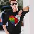 Lgbtq Japan ゲイプライド ハート ゲイとレズビアンの愛 Lgbt 長袖Tシャツ 彼への贈り物