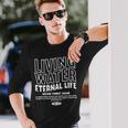 Living Water Eternal Life John 4 長袖Tシャツ 彼への贈り物