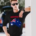 I Love Australia Enjoy Wear Australia Flag Graphic Cool 長袖Tシャツ 彼への贈り物