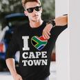 I Love Cape Town South Africa Heart Flag Long Sleeve T-Shirt Gifts for Him I Love Cape Town South Africa Heart Flag Long Sleeve T-Shirt Gifts for Him