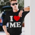 I Love Me シャツ Y2k ジョーク I Heart Me Love Myself Maine 長袖Tシャツ 彼への贈り物