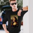 Mona Lisa チューインガム レオナルド・ダ・ヴィンチ ジョコンダ イタリアアート 長袖Tシャツ 彼への贈り物