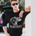 No Difference ワンライフ 違いはありません ベジタリアン 動物愛好家 ビーガン 長袖tシャツ 長袖Tシャツ 彼への贈り物