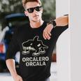 Orcalero Orcala 面白いイタリアンブレインロットスラングゲームミーム 長袖Tシャツ 彼への贈り物