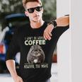 Pallas Catコーヒー愛好家のための朝の不満 マヌルネコ 長袖tシャツ 長袖Tシャツ 彼への贈り物