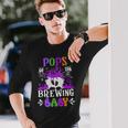 Pops Of The Brewing Baby Dad To Be Halloween Long Sleeve T-Shirt Gifts for Him