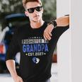 メンズ Promoted To Grandpa Est 2027 Dad 長袖Tシャツ 彼への贈り物