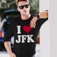 Retrointage I Heart Jfk John F Kennedy 長袖Tシャツ 彼への贈り物