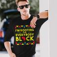 History I'm Rooting For Everybody ブラック アフリカ 長袖Tシャツ 彼への贈り物
