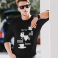 We're All Mad Here 不思議の国のアリスtシャツデザイン 長袖Tシャツ 彼への贈り物