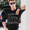 We Are All Equal Anti-Speciesism Animal Equalityegan Activ 長袖Tシャツ 彼への贈り物