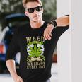 Weed 毎日を楽しむ 長袖Tシャツ 彼への贈り物