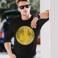 うさぎ星人 On The Yellow Moon 長袖Tシャツ 彼への贈り物